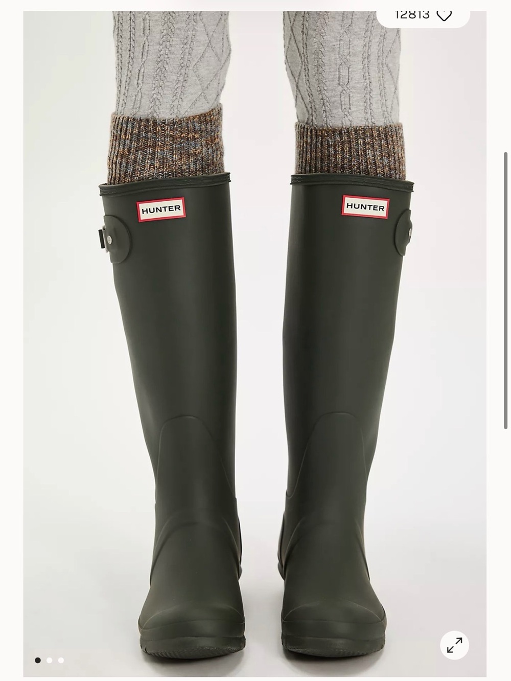 Hunter Wellies dark green